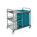 Stainless Steel Hospital Linen Trolley (Q-9)